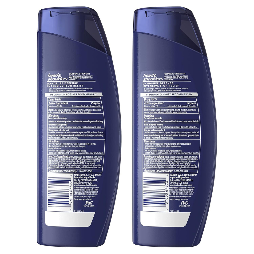 Head &amp; Shoulders Champú Anti-Caspa, Pack Doble de Alivio Intens...