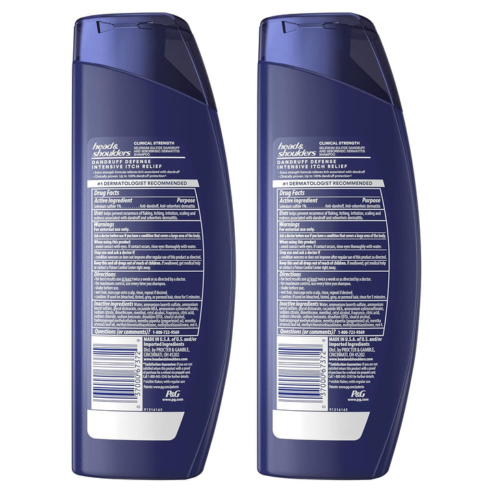Head &amp; Shoulders Champú Anti-Caspa, Pack Doble de Alivio Intens...