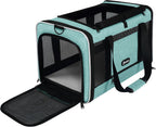 Transportador para gatos de 18 x 11 x 11 pulgadas, jaula de viaje