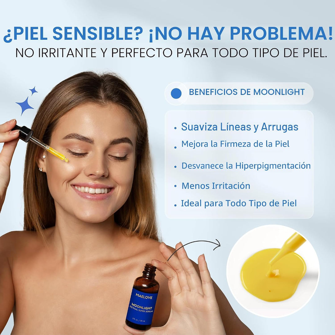 MAELOVE Moonlight Advanced Retinal Super Serum, 10 veces más fuerte...
