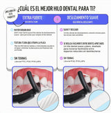 Flosser eléctrico FLAUS - Tejido extra fuerte - Removedor de placa...