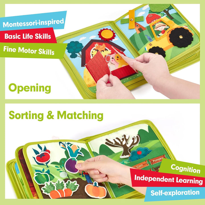 hahaland Libro de actividades para niños pequeños de 1 a 3
