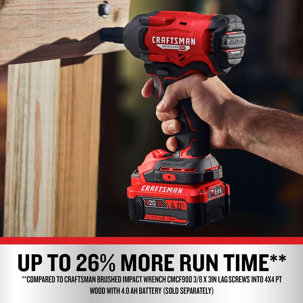 CRAFTSMAN V20 Llave de impacto inalámbrica, 1/2 pulgada, solo herramienta (CMCF921B)