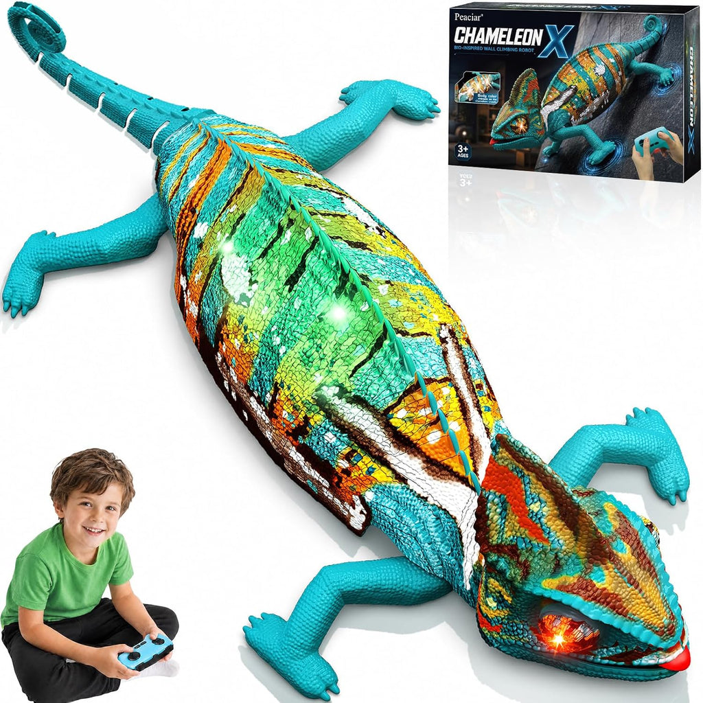Gecko escalador de pared que cambia de color de próxima generación, lengua