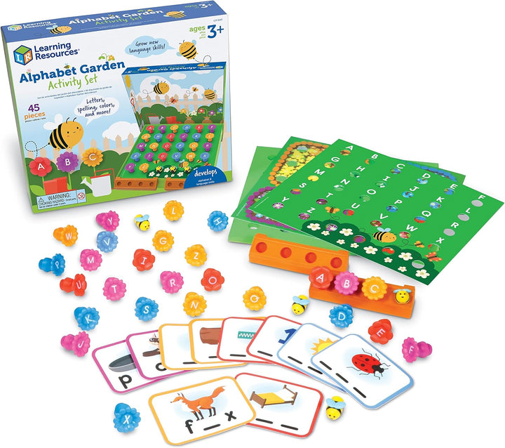 Learning Resources Juego de actividades de jardín del alfabeto, 45...