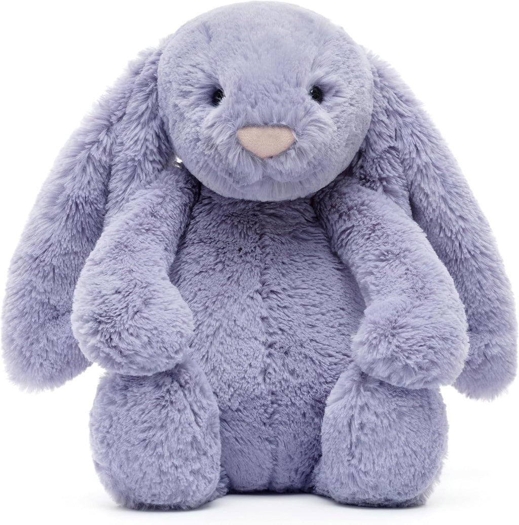 Jellycat Bashful Viola Bunny - Juguete de peluche, mediano, color morado