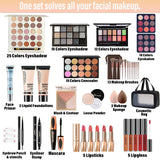 Set de maquillaje para mujeres, juego de maquillaje de viaje para a...