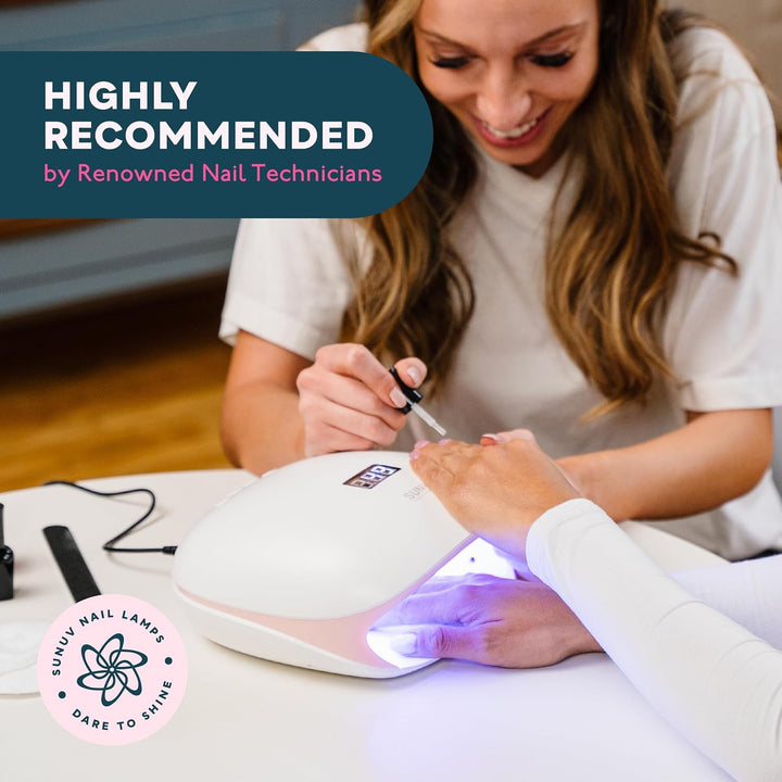 SUNUV Lámpara LED UV para uñas, lámpara UV para esmalte de uñas de...
