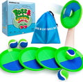 EVERICH TOY Juego de pelota para lanzar y atrapar, juego de bolas adhesivas mejoradas para niños y niños pequeños, resistente y resistente al agua, juguete para exteriores, patio trasero, playa, piscina, regalo de cumpleaños para niños y niñas de 3 a 12