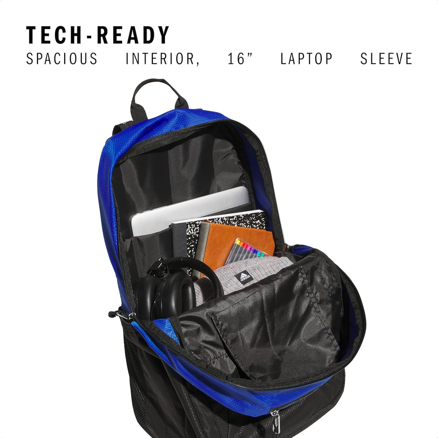 Mochila adidas Excel - Bolsa grande y resistente para laptop y libr...
