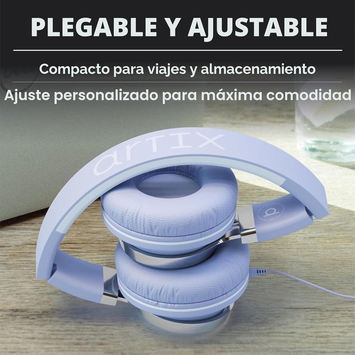 ARTIX CL750 Audífonos supraaurales con cable con micrófono y contro...