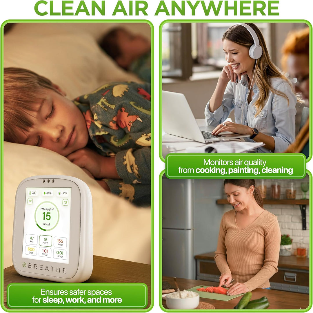 BREATHE Airmonitor Plus Monitor inteligente de calidad del