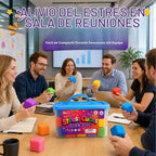 Paquete de 24 Juguetes Squishy Antiestrés para Niños y Adultos: Cubo de Estrés de 2″ Tamaño Completo