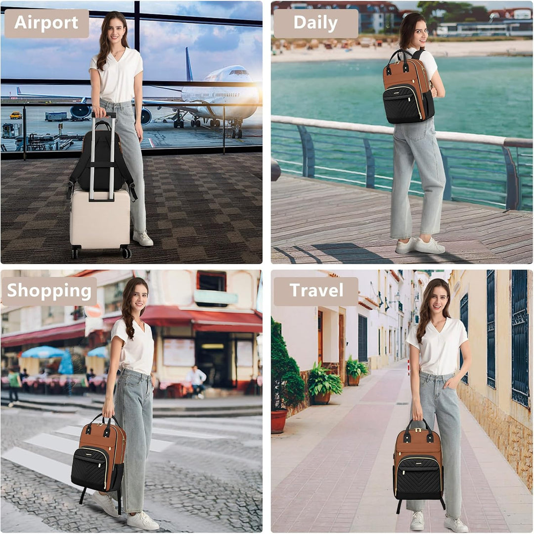 bagswan Mochila para Laptop para Mujeres Bolsa, 15,6 pulg.