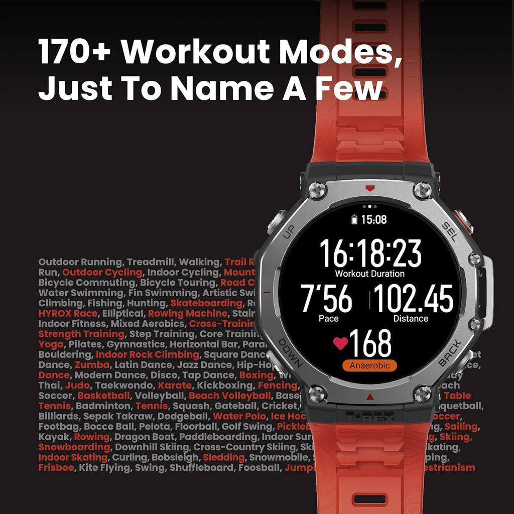 Amazfit T-Rex 3, reloj inteligente, pantalla AMOLED de 1.5", GPS, iOS