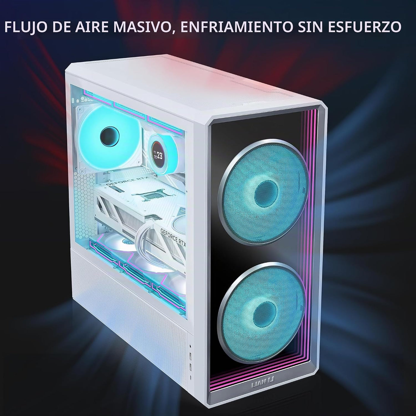 Lian Li LANCOOL 217 INF Mid-Tower ATX Funda para PC, color blanco (...