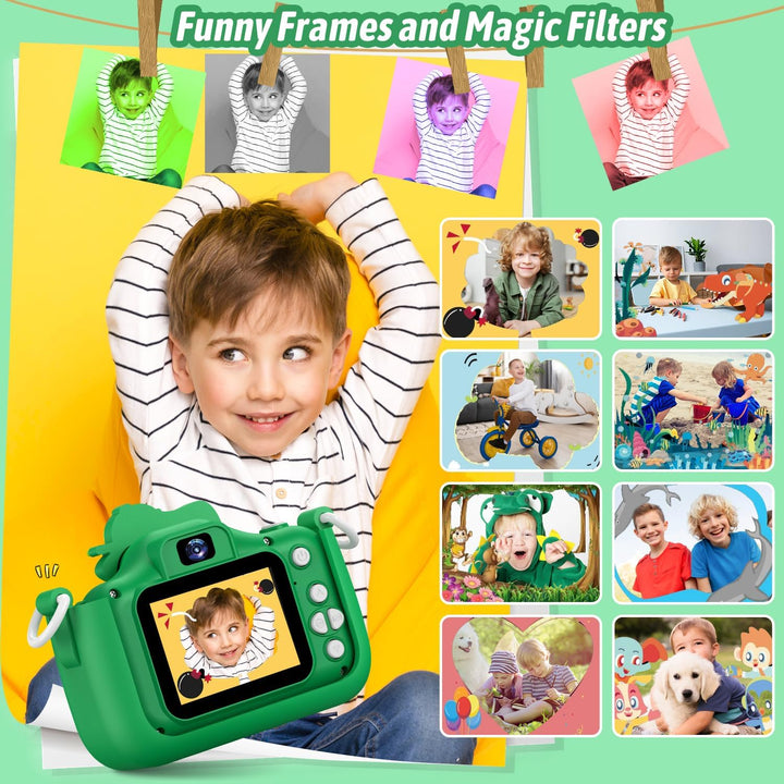 Dwfit Cámara de selfie mejorada para niños, regalos de cumpleaños d...