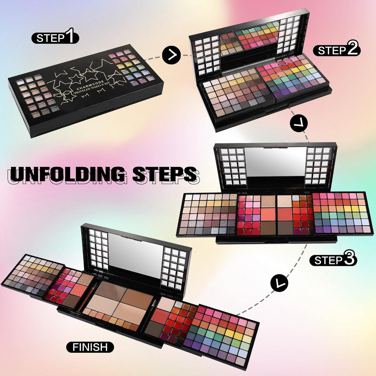 CHARMCODE Kit Completo de Maquillaje, Sets de Maquillaje para Mujer...