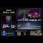 msi MAG 272QP QD-OLED X24 Monitor de juegos WQHD de 27 pulgadas, pa...
