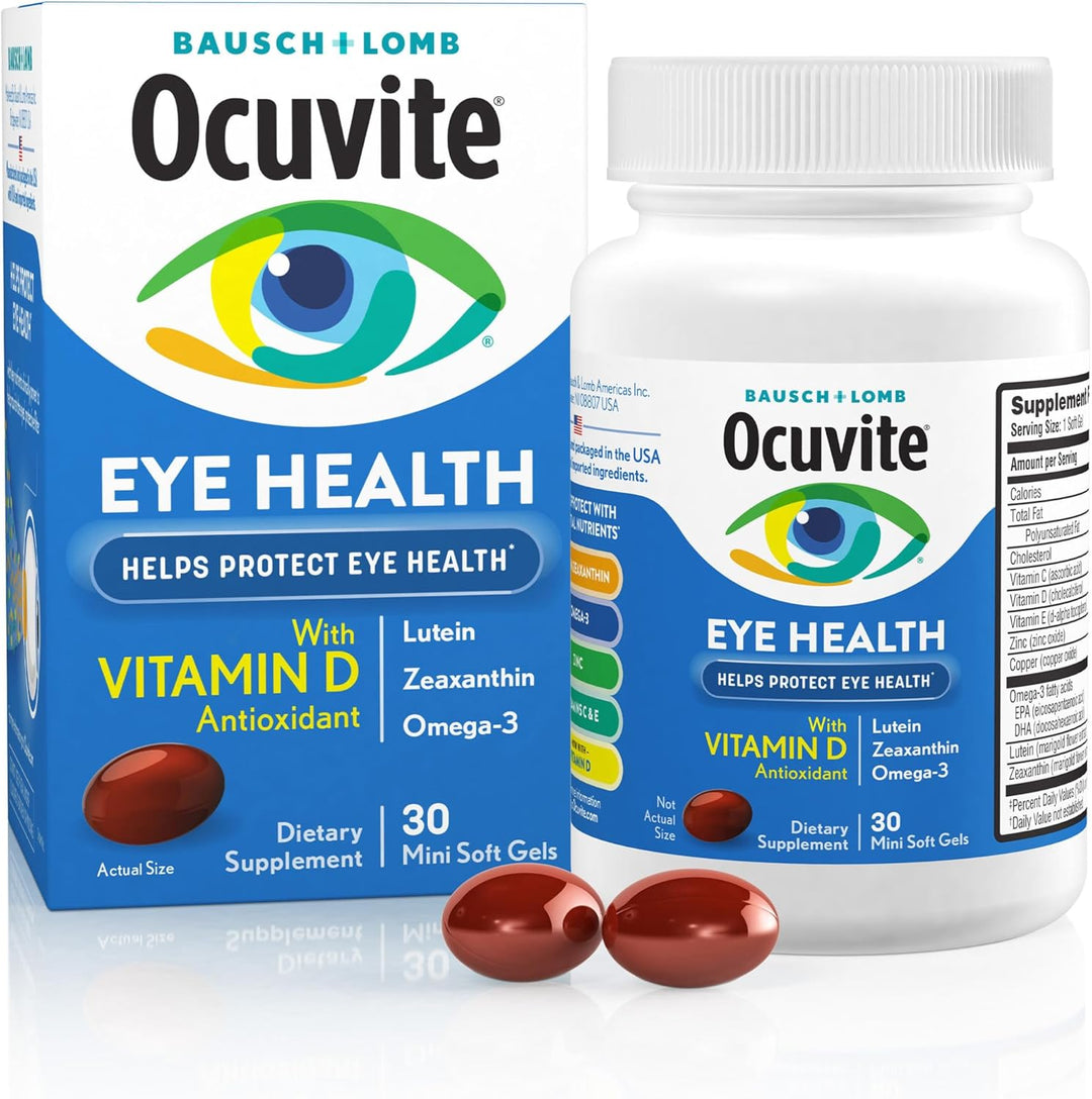 Ocuvite Suplemento de vitaminas y minerales para los ojos, contiene...