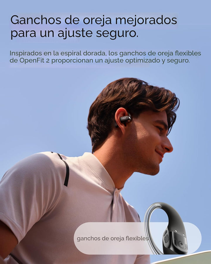 SHOKZ OpenFit 2 auriculares de oreja abierta, auriculares Bluetooth...