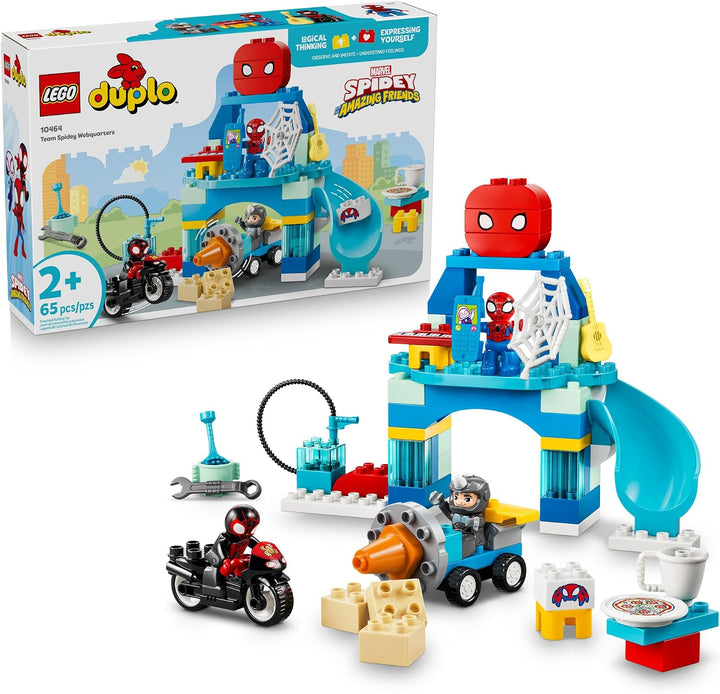 LEGO DUPLO Cuartel Web del Equipo Marvel Spidey 10464 | Juguetes de...