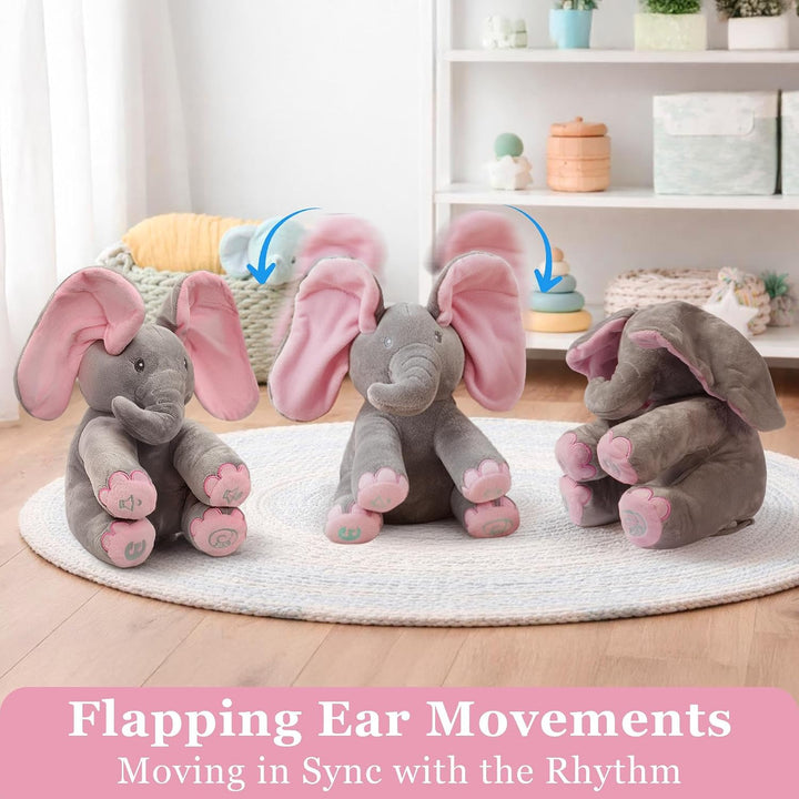 Dimple Kaia Elefante de Peluche Animado - Elefante Rosa de Peluche...