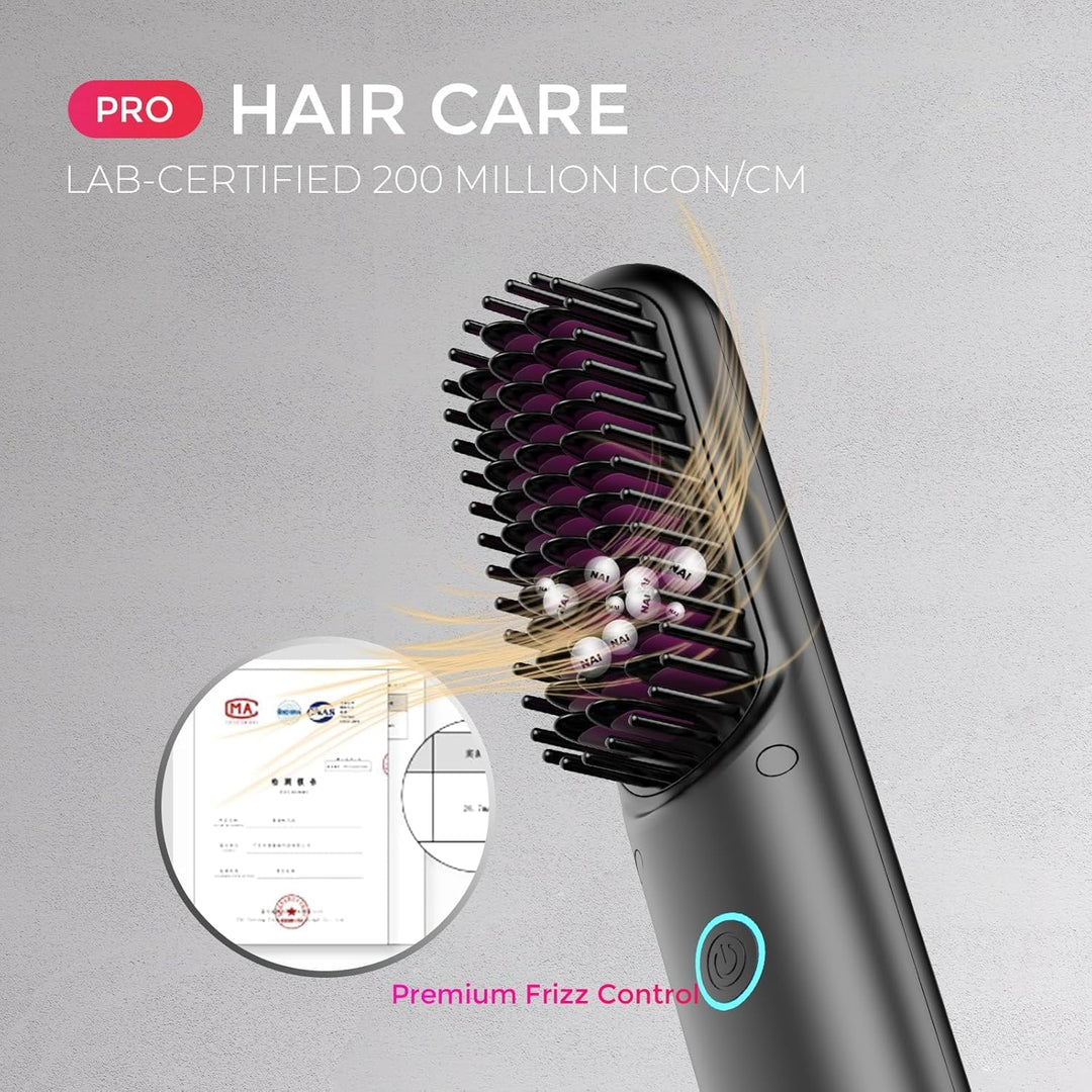 TYMO Porta PRO - Cepillo alisador de pelo inalámbrico para viajes,...