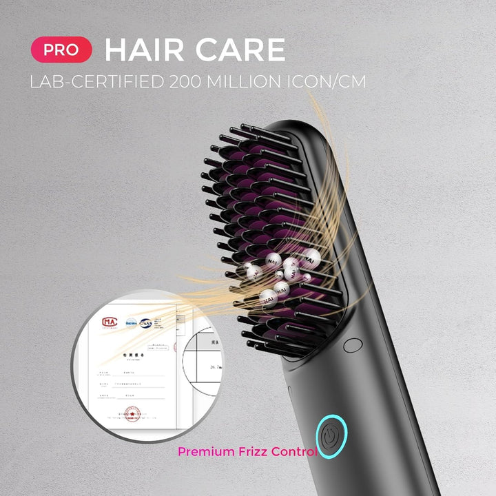 TYMO Porta PRO - Cepillo alisador de pelo inalámbrico para viajes,...