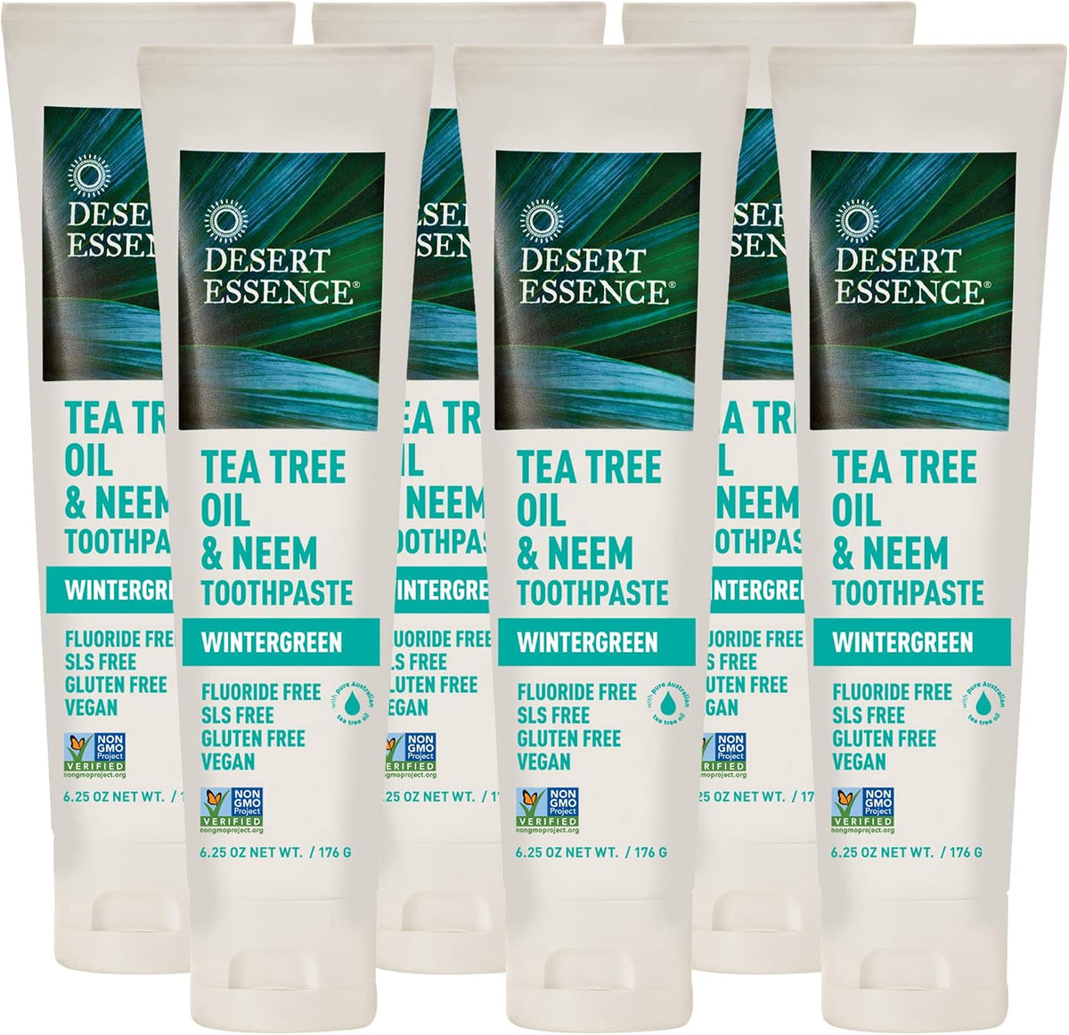 Aceite de árbol de té y pasta de dientes de gaulteria de neem (6 un...