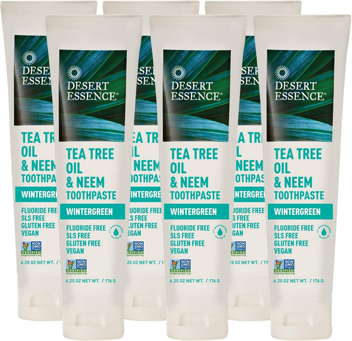 Aceite de árbol de té y pasta de dientes de gaulteria de neem (6 un...