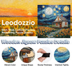 1000pcs rompecabezas de madera Starlight House WallDecor 19x19in