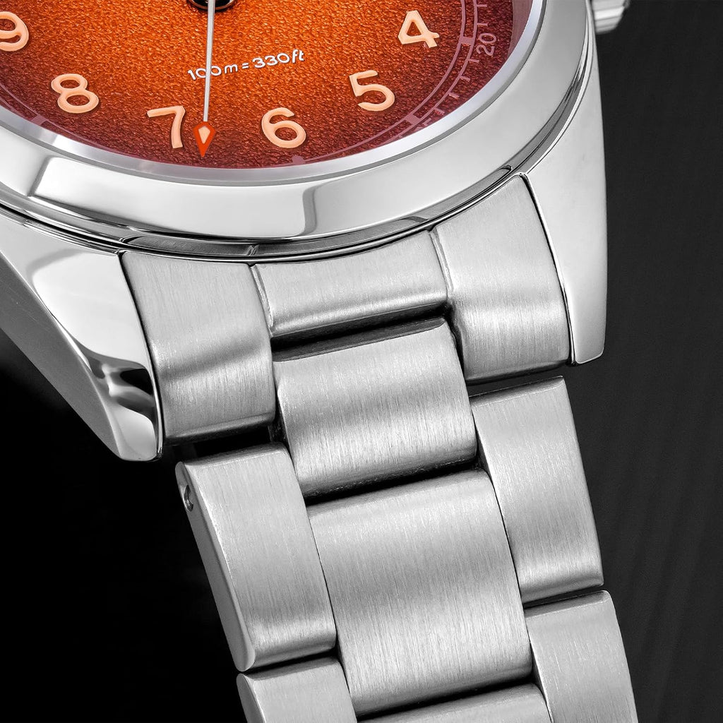 ADDIESDIVE Reloj de vestir para hombre 36MM 10MM Delgado Zafiro Impermeable Fácil de leer