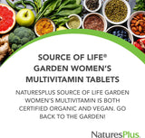 NaturesPlus Source of Life Garden Multivitamínico para mujer, 90 ta...