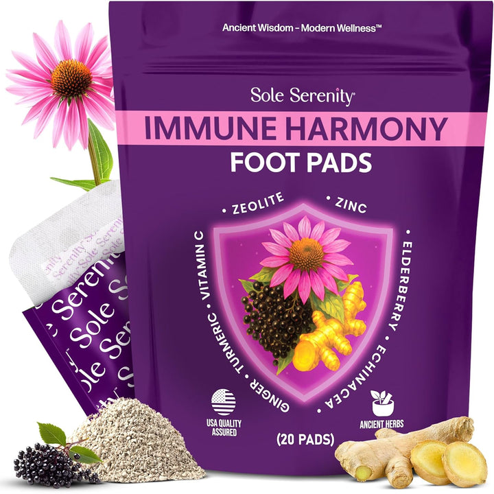 Sole Serenity - Almohadillas para pies con vitamina C, saúco, equin...