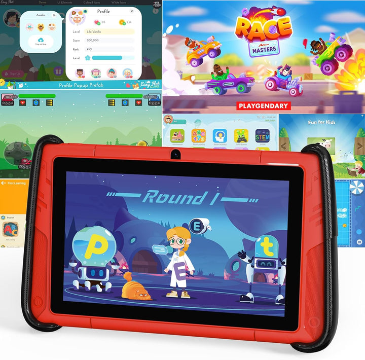 VOLENTEX Tablet infantil de 7 pulgadas con funda, tableta Android 1...