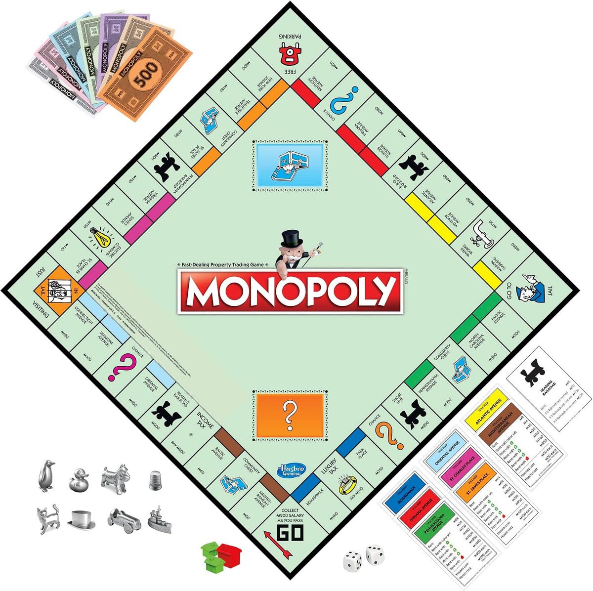 Monopoly - Juego de mesa familiar para 2 a 6 jugadores y niños a partir de 8 años, incluye 8 tokens (Edición Token Vote)