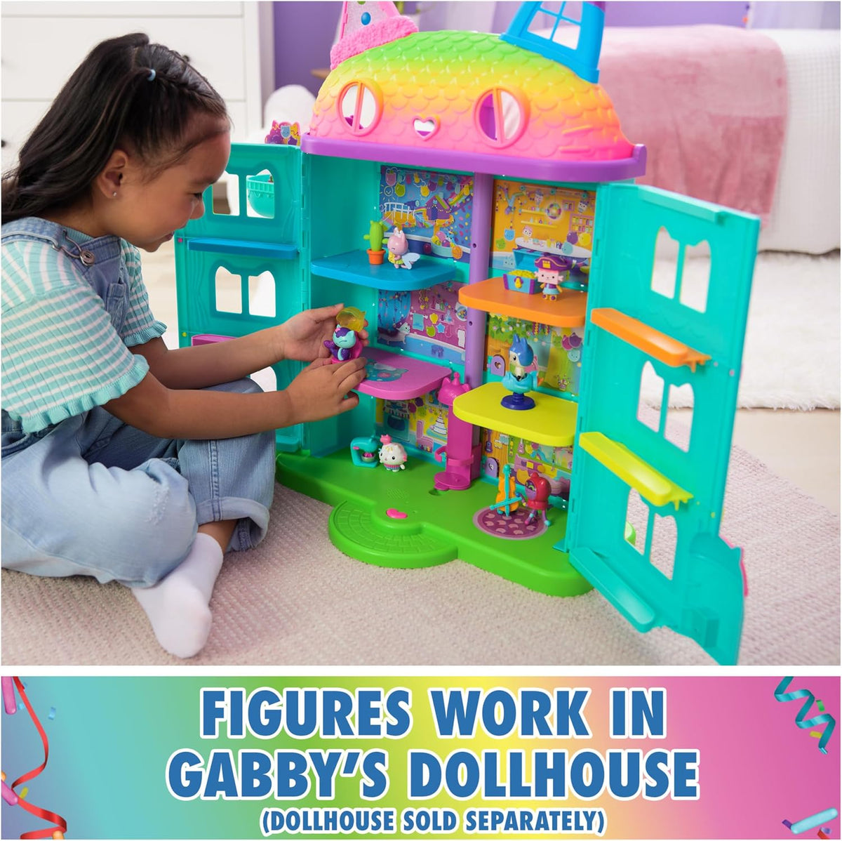 Gabby's Dollhouse, 12-Piece Story Figures Gift Pack con Accessories