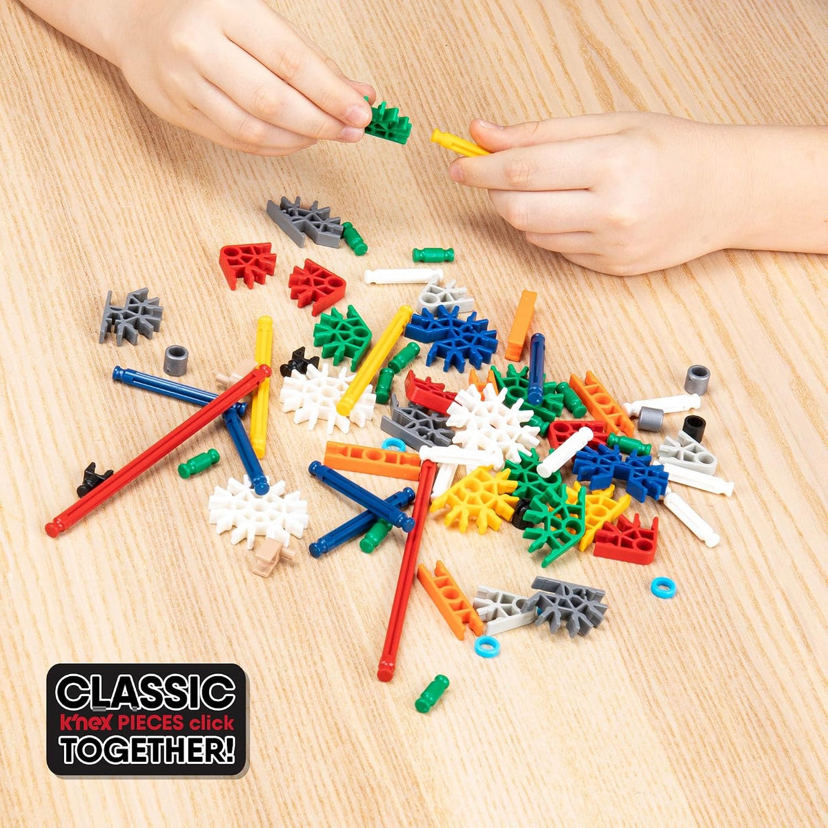 Conjunto de fichas para armar más de 100 modelos, de K'NEX