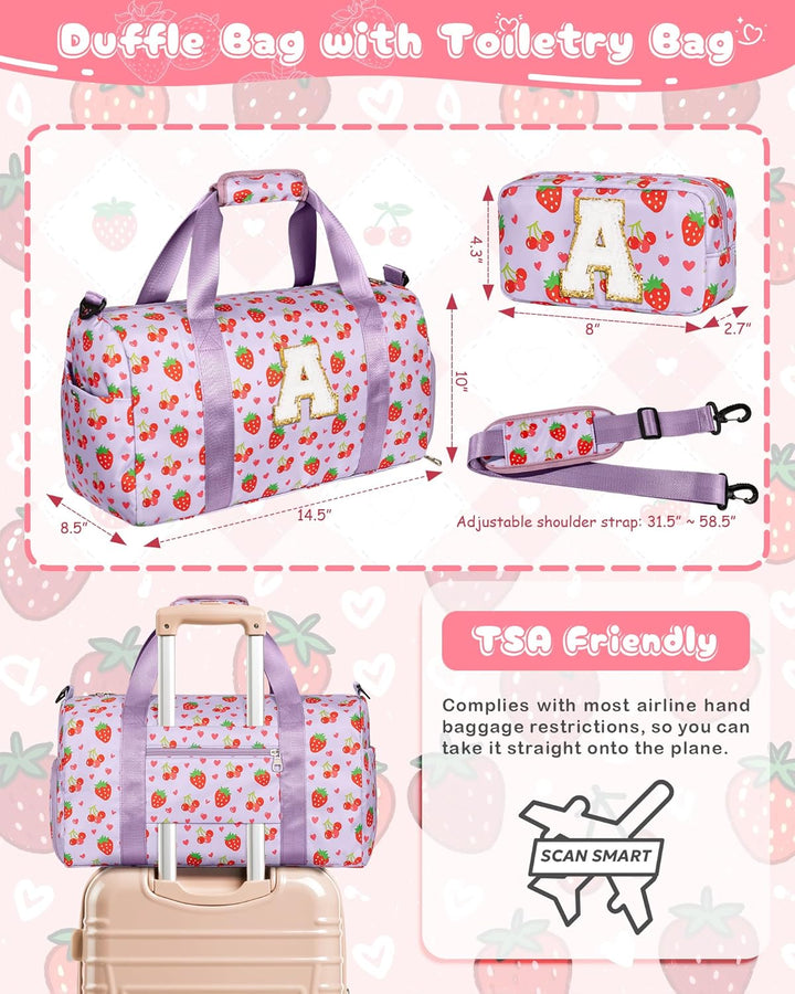 Elilier Regalos para Niñas, Bolsa de Lona Inicial para Niños, Linda...