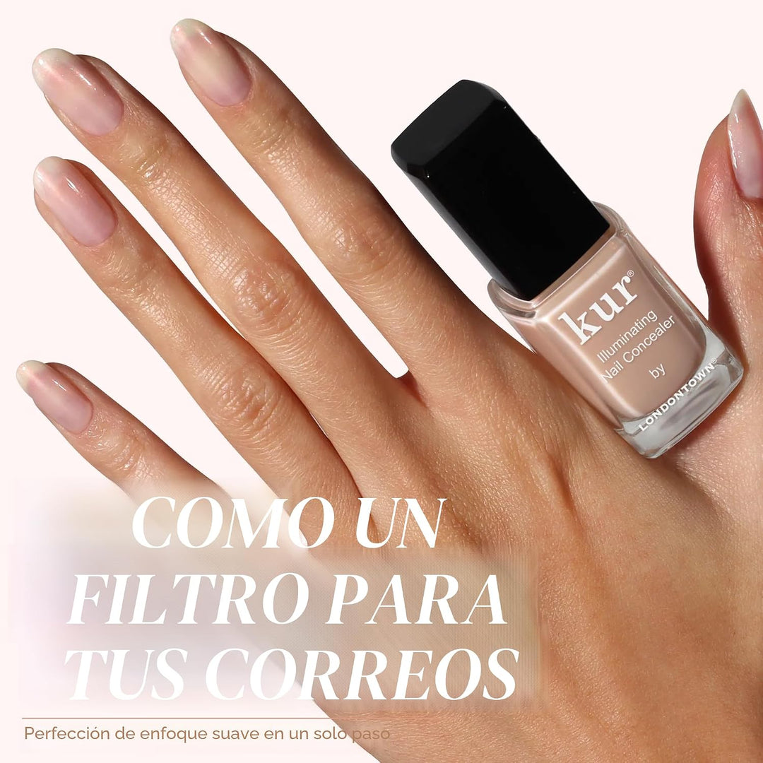 LONDONTOWN Corrector de uñas iluminador: esmalte de uñas brillante...