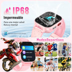 Transformers Reloj Inteligente para Niños 4G, Teléfono, GPS, Llamadas de Video, a Prueba de Agua - Rosa