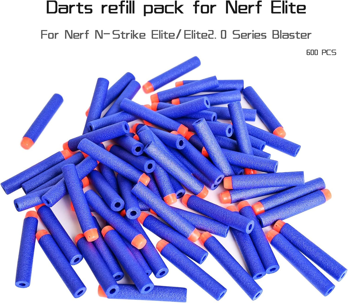 Paquete de recarga de 600 dardos suaves para Nerf N-Strike Elite Blue
