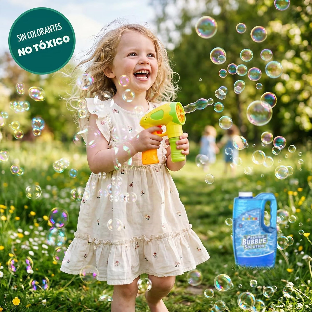 2 Bottles Bubbles Solution Refill 64 OZ para Bubble Machine Wands