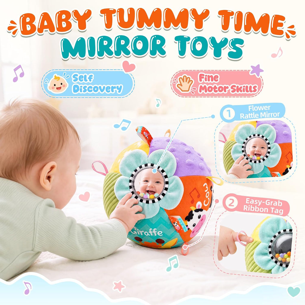 Juguetes para bebés de 6 a 12 meses, juguete sensorial con sonidos y