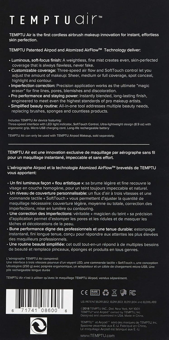 Temptu Air Modern Glam Holiday Set: Maquillaje con cepillo de aire...