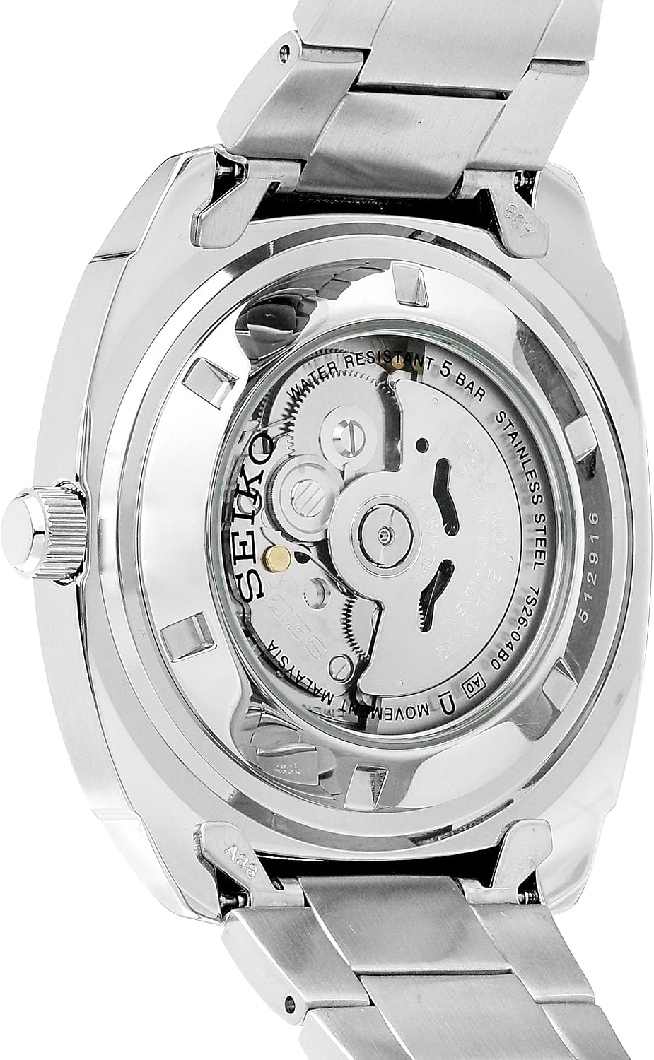 Seiko Reloj Automático para Hombre - Serie Recraft - Caja y Brazalete de Acero Inoxidable, Calendario Día/Fecha, Resistente al Agua 50m, y Reserva de Energía de 41 Horas