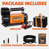 ALL-TOP kit con compresor de aire portátil de 12 V de alto rendimie...