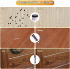 Kit de reparación de muebles de madera, juego de 39, kit de reparación de arañazos para suelo, relleno de madera, kit de reparación de muebles, marcadores de madera para rasguños, manchas agujeros, retoque cualquier madera, madera dura, laminado, puerta