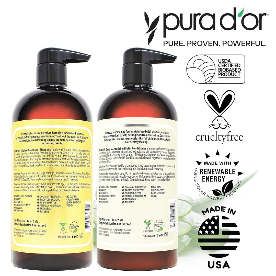 Pura D 'or Deep Hidratante Acondicionador Cabello Seco Tratamie...